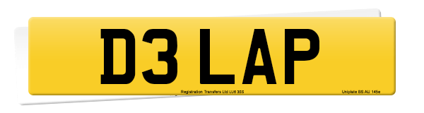 Registration number D3 LAP
